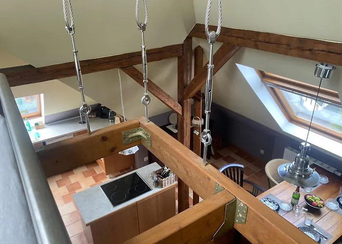 Apartmán Dachgeschossloft Mit Aussicht Ins Erzgebirge Gornsdorf